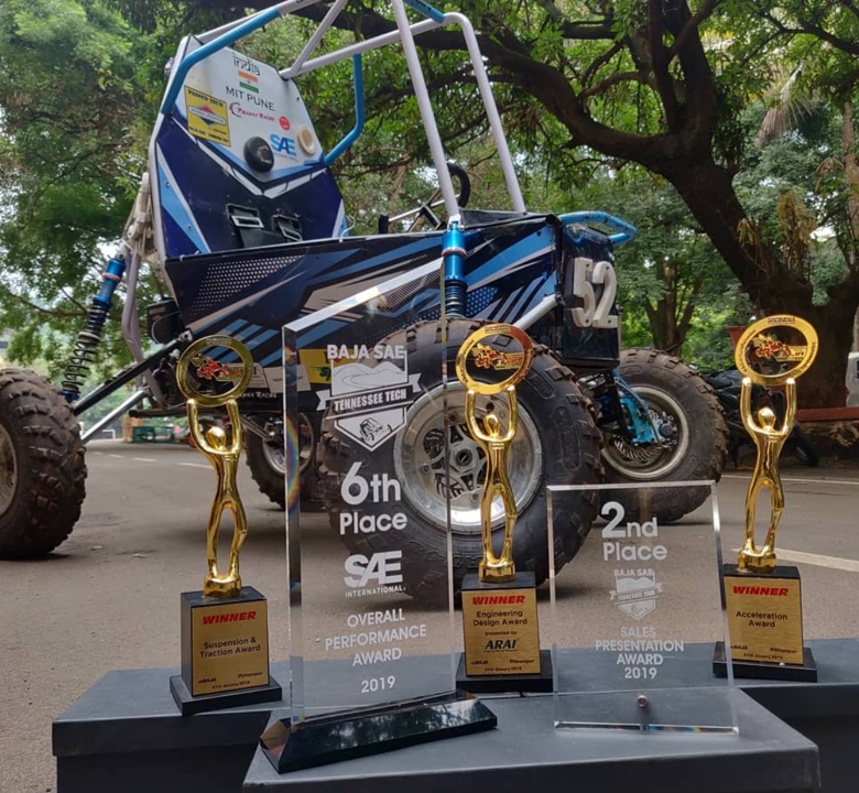 Championship trophies showcase