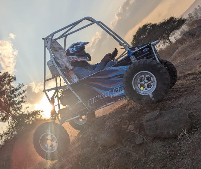 APEX hill climb at sunset